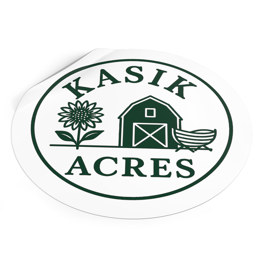 Vinyl Sticker, Kasik Acres Logo Wear