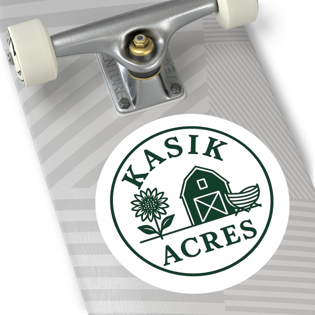 Vinyl Sticker, Kasik Acres Logo Wear