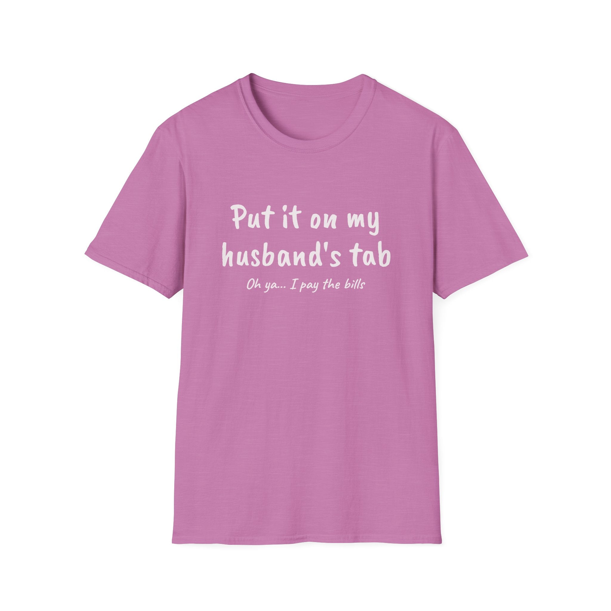 Put It On My Husbands Tab Funny T-Shirt