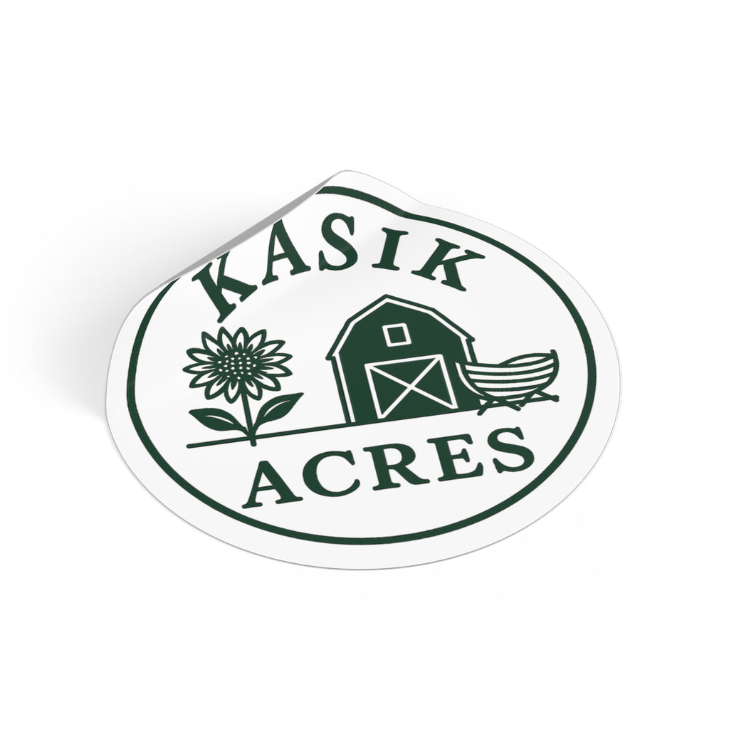 Vinyl Sticker, Kasik Acres Logo Wear