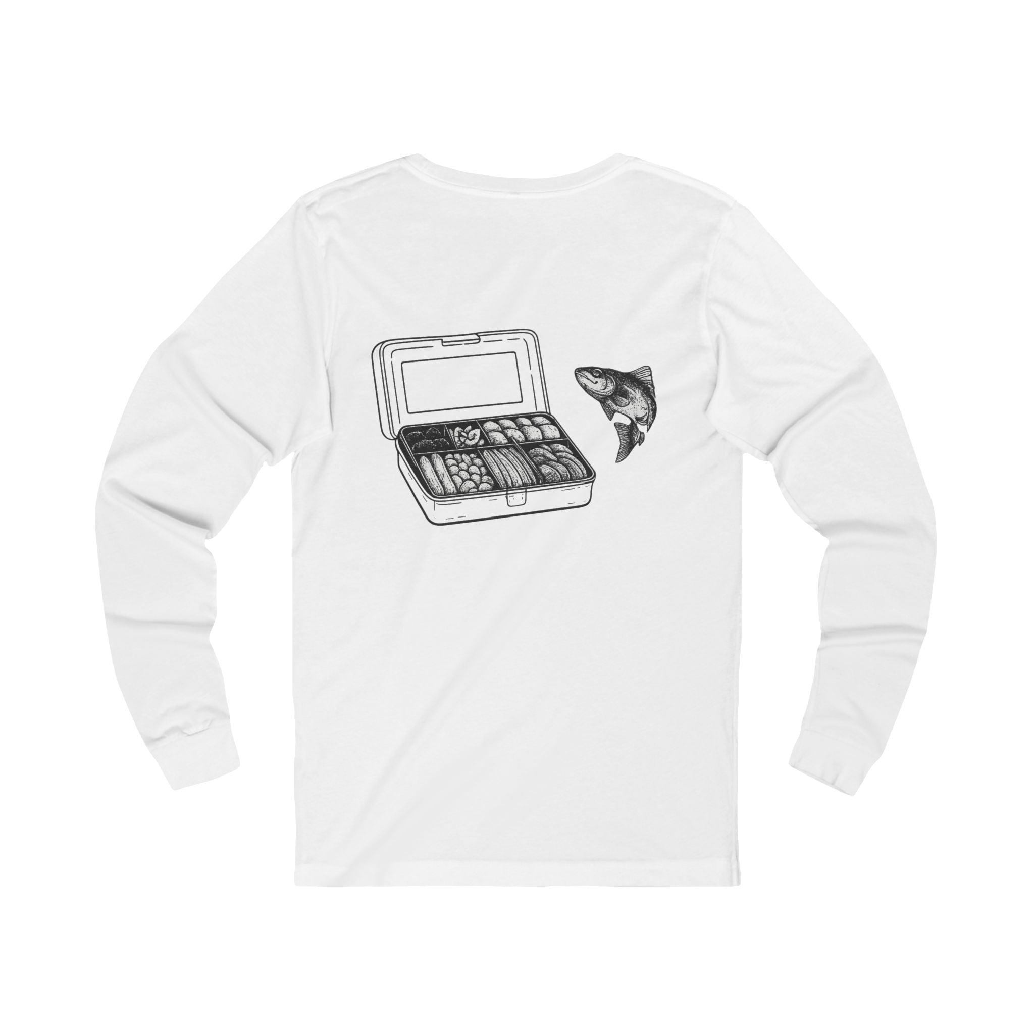 Fishing Snacklebox Long Sleeve Tee - Bella & Canvas
