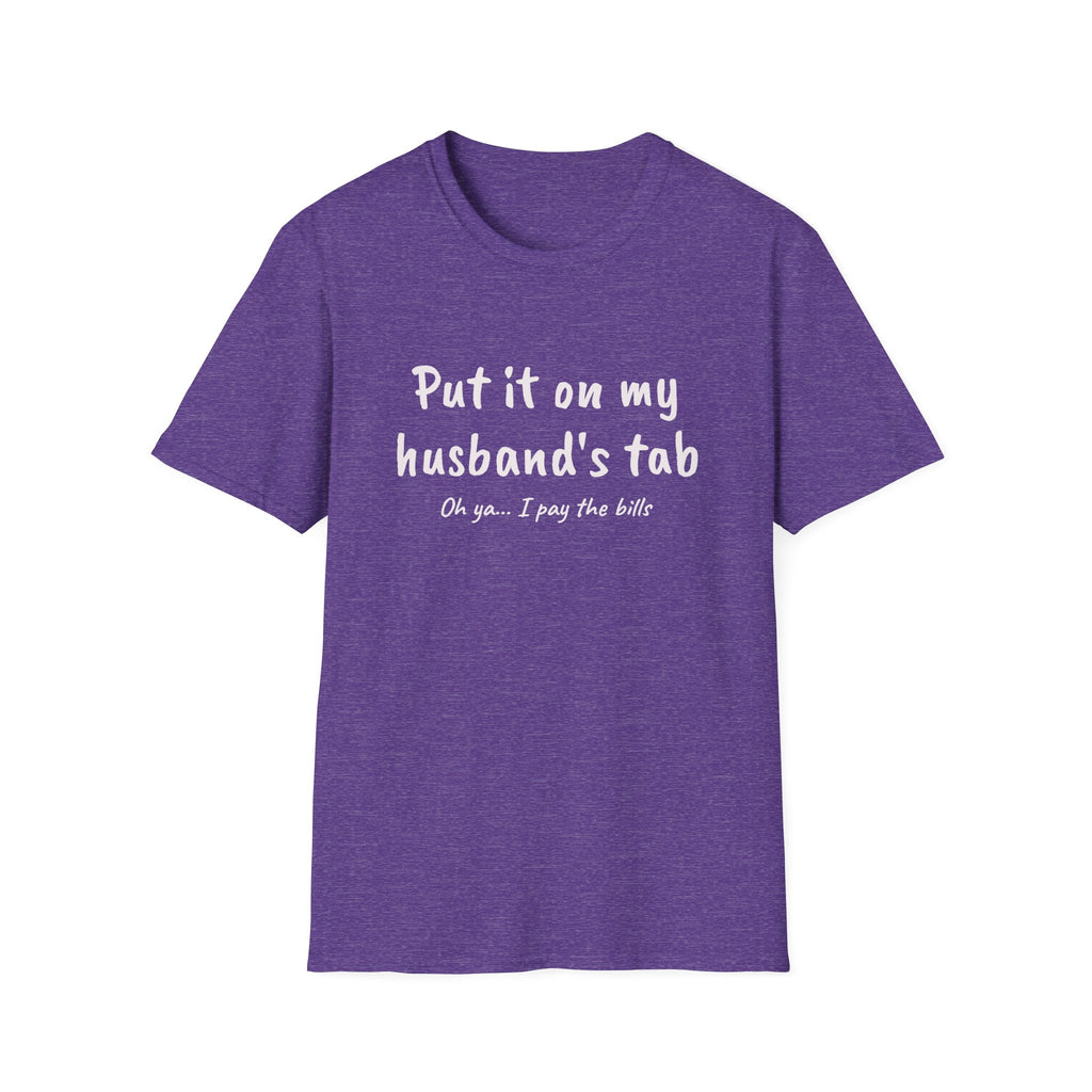 Put It On My Husbands Tab Funny T-Shirt