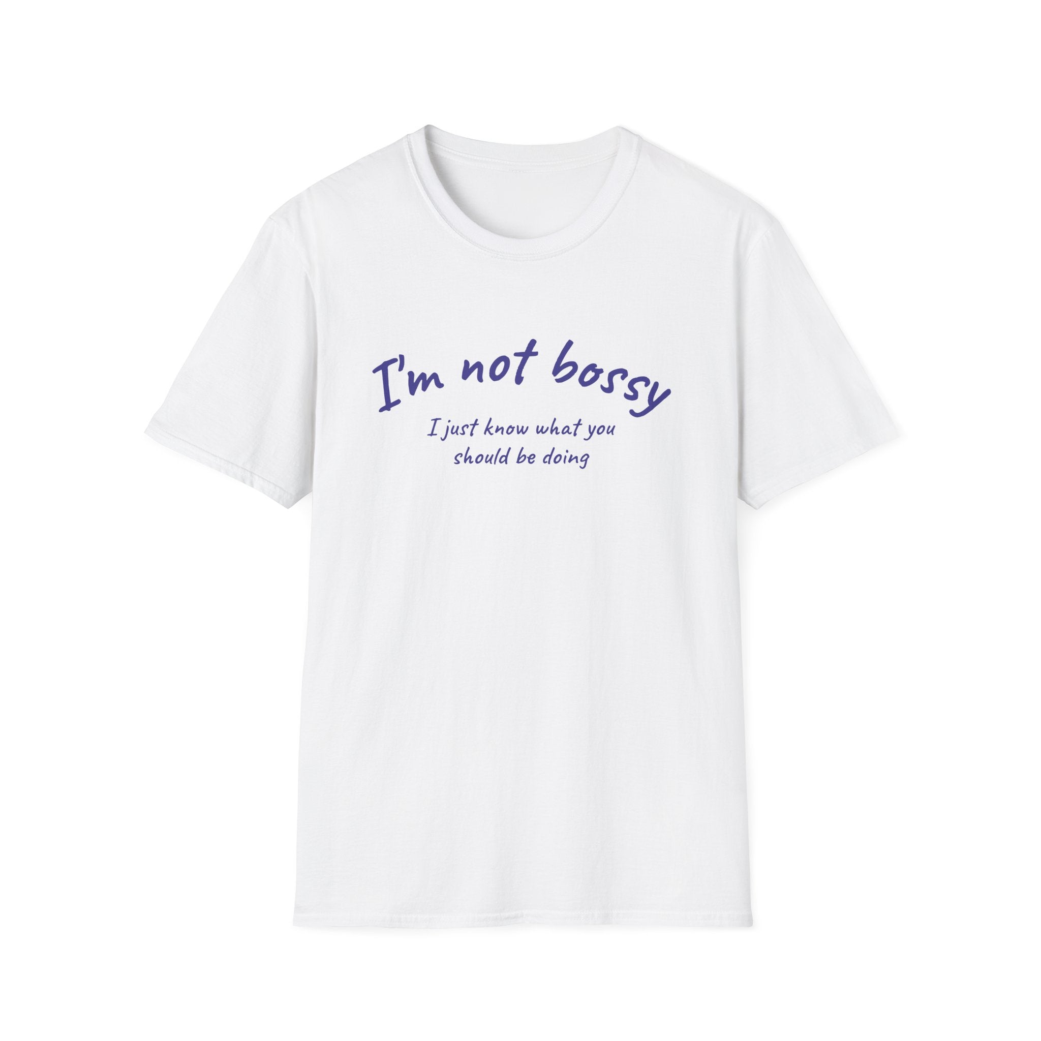 Humorous Unisex Softstyle T-Shirt - "I'm not bossy, I just know what you should be doing" - Perfect for Gifts, Casual Wear, Birthdays, [...]