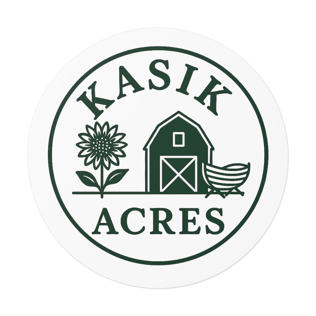 Vinyl Sticker, Kasik Acres Logo Wear