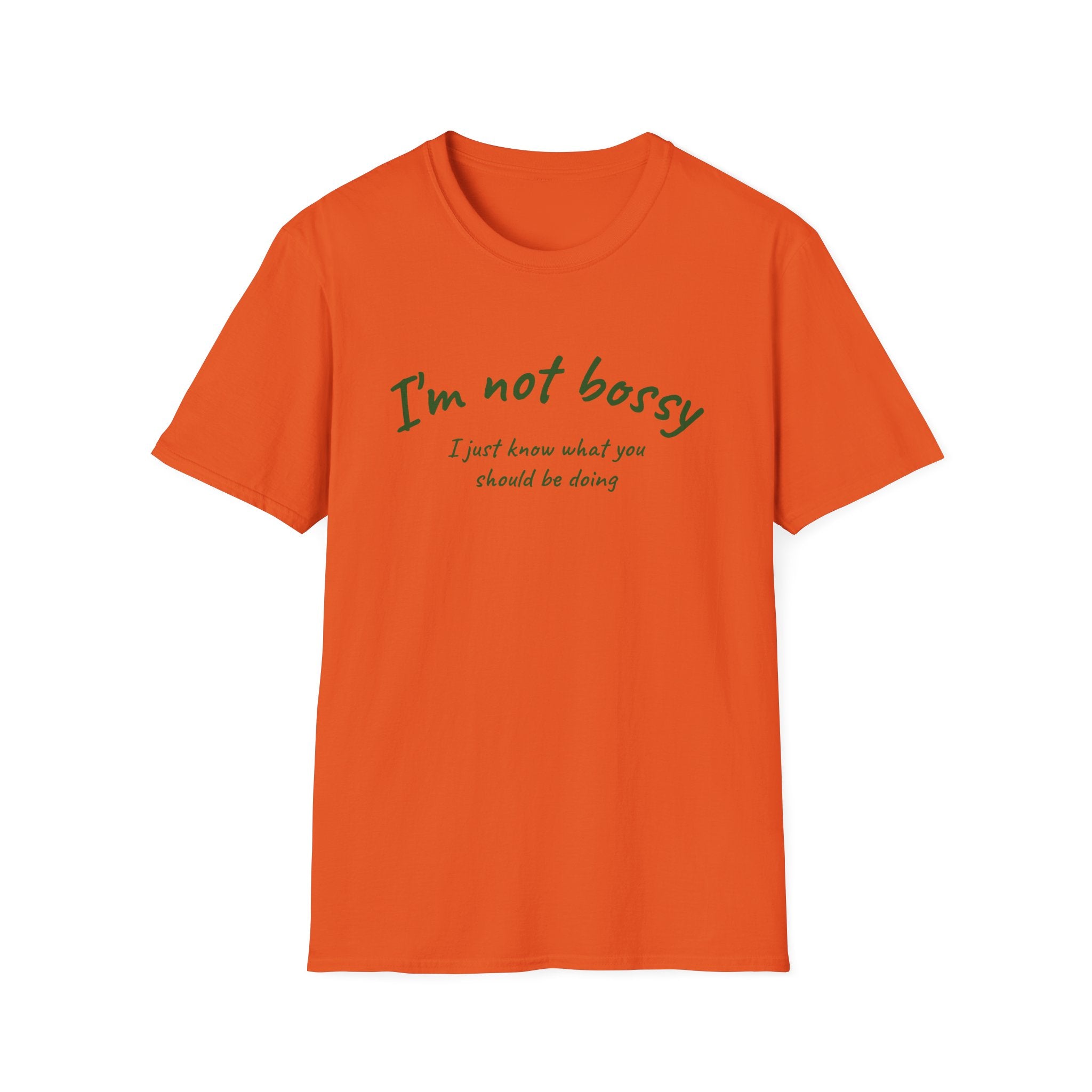 Humorous Unisex Softstyle T-Shirt - "I'm not bossy, I just know what you should be doing" - Perfect for Gifts, Casual Wear, Birthdays, [...]